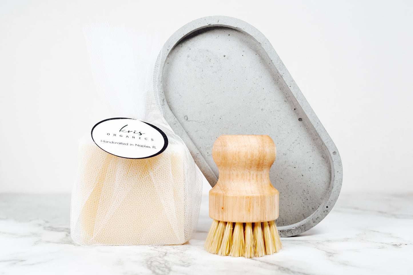 Sustainable Dish Soap Set: Clean, Scrub & Display